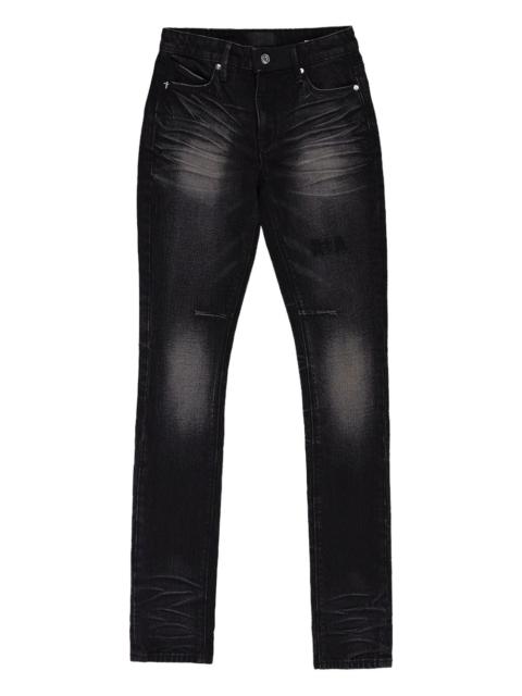 distressed bootcut jeans