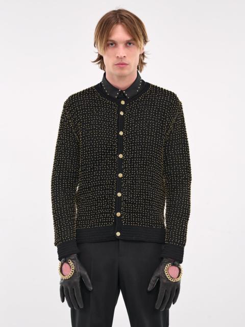 Chain Embellished Driving Gloves