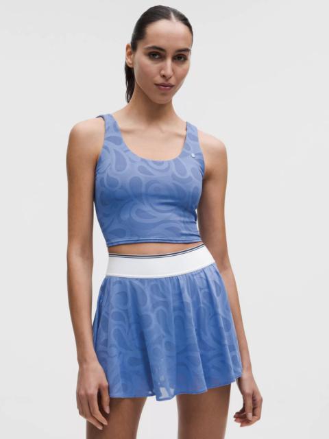 Paisley-Mesh Tennis Tank Top *B/C Cup