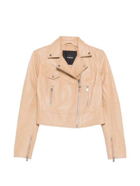 New Sensible zip-up leather jacket