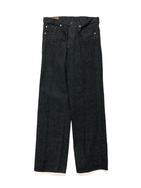 Skate Shoecut Denim Pants Black One Wash