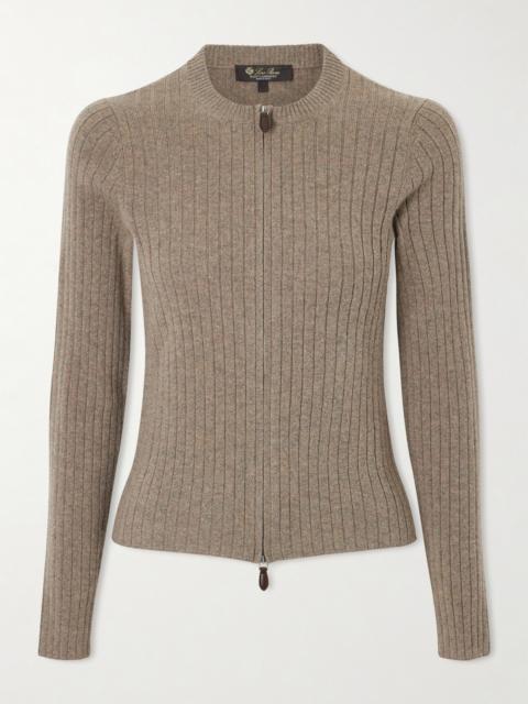 Ribbed Cashmere Cardigan