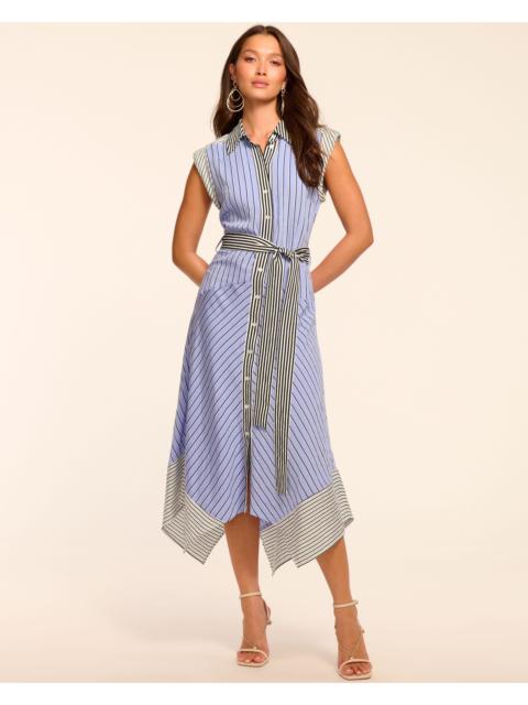 Vivienne Button Down Sleeveless Midi Dress
