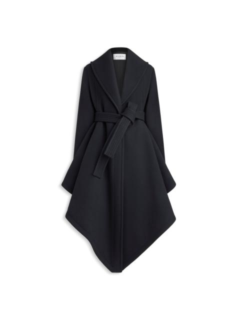 DOUBLE FACE WOOL WRAP COAT