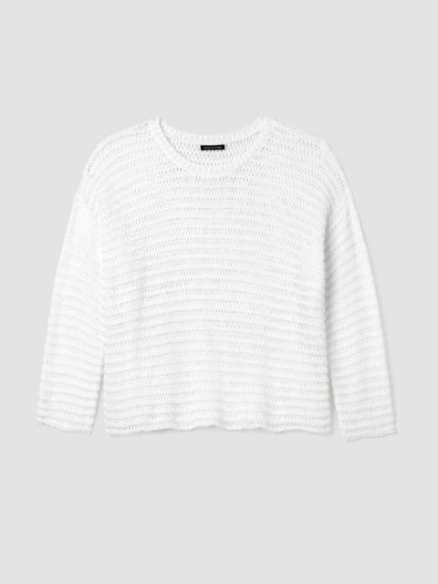 Peruvian Organic Cotton Cord Crew Neck Top