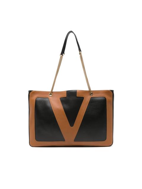 large double-strap logo-detail shoulder bag