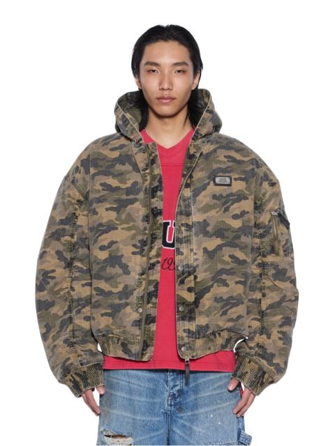 PLATED BOMBER JACKET CAMO