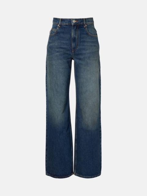 Dromie mid-rise straight jeans