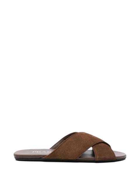 Prada Cross-strap Sandals