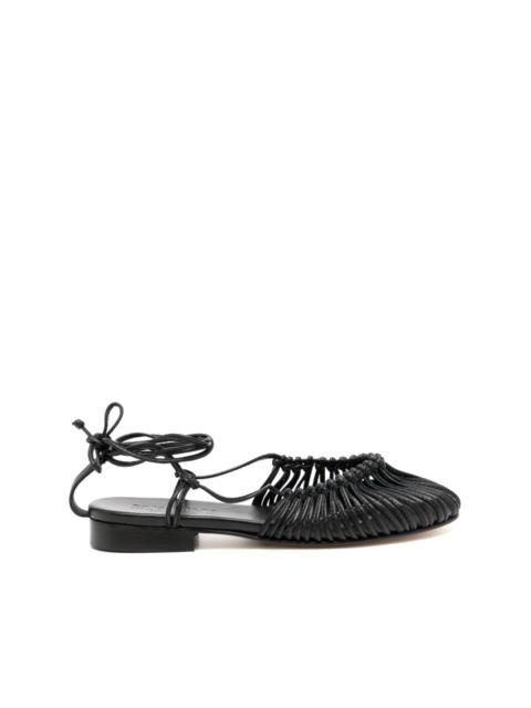 Mantera knotted leather sandals