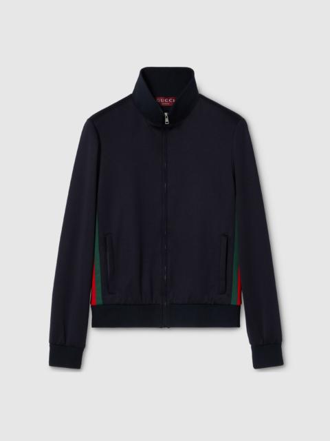 Technical jersey zip jacket with Web