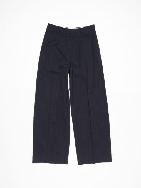 Pinstripe trousers - Navy