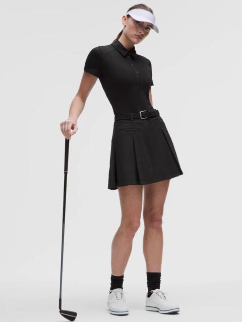 Box-Pleat High-Rise Golf Skirt