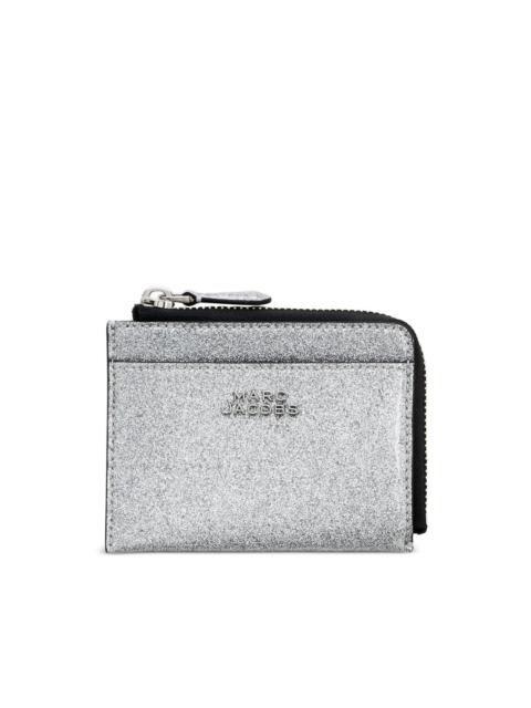 The Coated Glitter zip leather wallet
