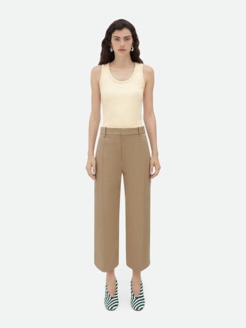 Curved Cotton Trousers