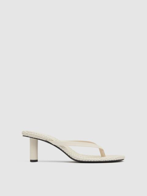 Woven Thong Heel - Ecru
