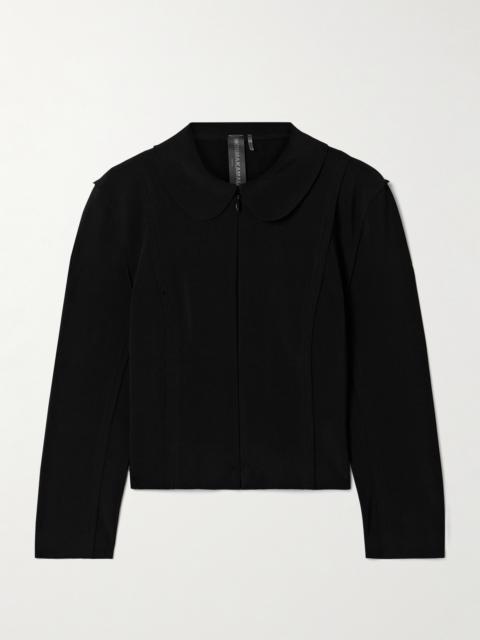 Girl Cropped Stretch-jersey Jacket