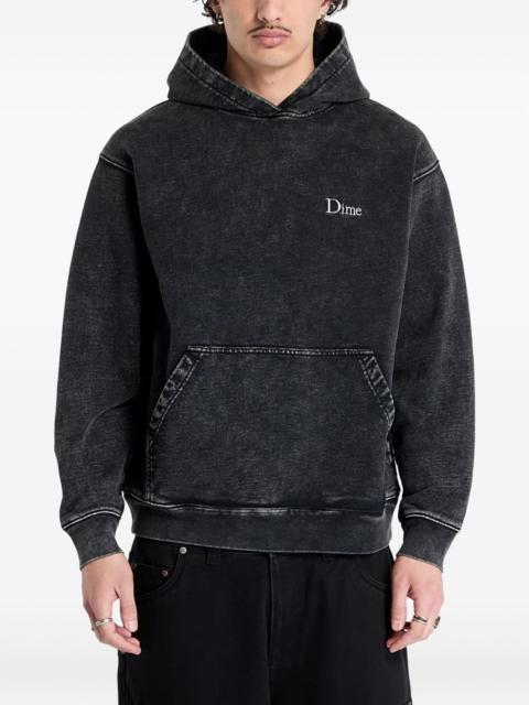 logo-embroidered hoodie