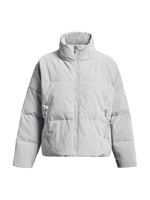 (WMNS) Under Armour ColdGear Infrared Down Puffer Jacket 'Halo Grey' 1378859-014