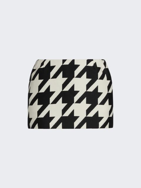 Low Rise Mini Skirt Black & White