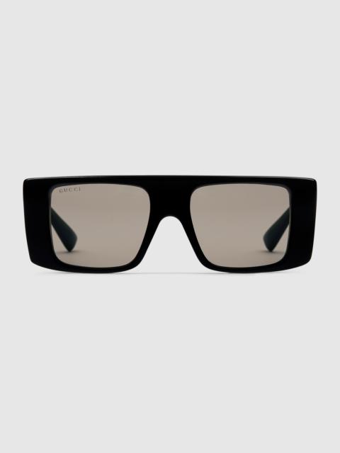 Rectangular frame sunglasses