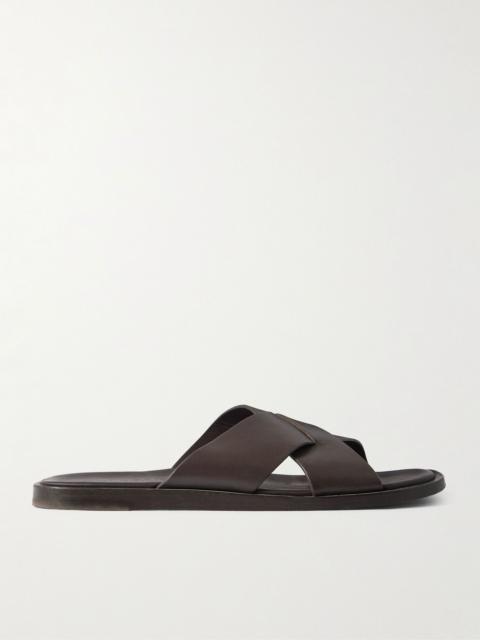Muro Leather Sandals Brown