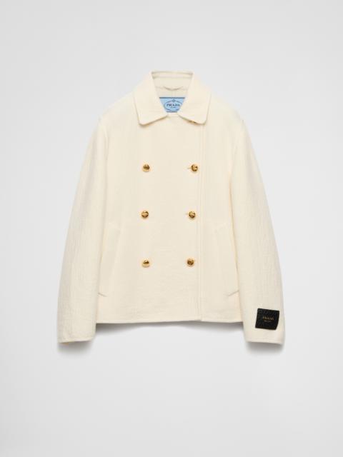 Double-breasted twill jacket