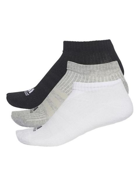adidas 3-Stripes No-Show Socks 3 Pairs Black/White/Grey AA2281