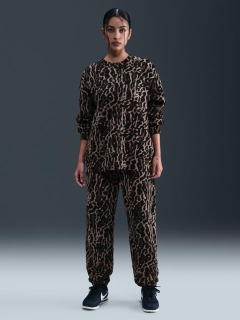 Nike Sportswear Phoenix Fleece Women's High-Waisted Oversized Printed Sweatpants