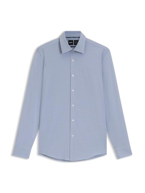 SLIM-FIT SHIRT IN ITALIAN PERFORMANCE-STRETCH FABRIC