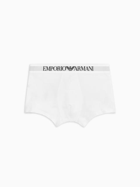 Basic boxer briefs with logo waistband