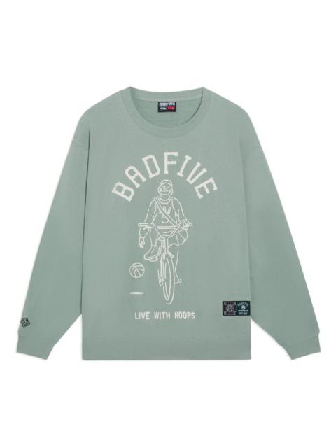 Li-Ning BadFive Live With Hoops Graphic Sweatshirt 'Green' AWDSH15-1