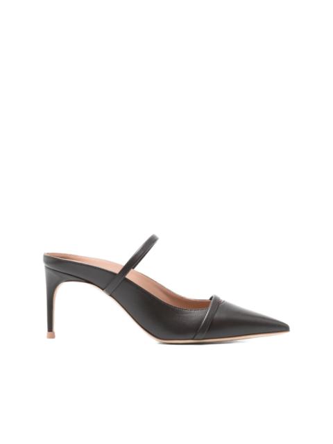 70mm leather pointed-toe mules