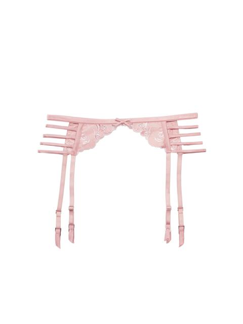Rose Logo Embroidery Garter Belt