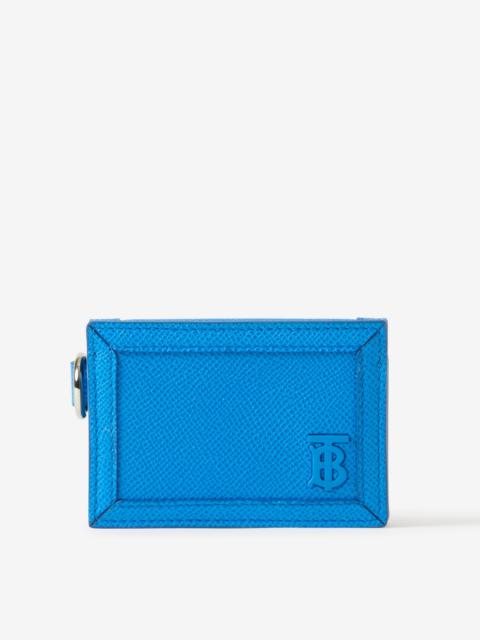 Grainy Leather TB Card Case Lanyard