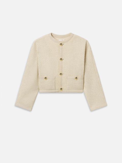 The Trim Jacket in Cream Multi