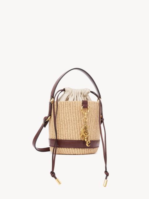 CHLOÉ CHARMS BASKET BAG IN NATURAL FIBERS