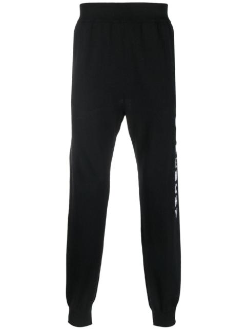 intarsia-knit logo track pants