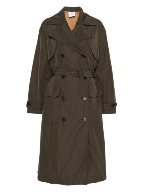 belted double-breasted coat