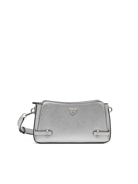 metallic-finish satchel bag
