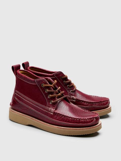 "Rumble" Scout Boot in Dark Cherry Bison