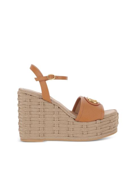 120mm Vlogo-plaque espadrilles