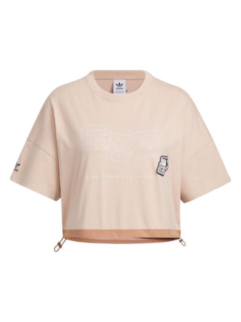 (WMNS) adidas originals x Yu Nagaba Short T-Shirt 'Pink' IS0650