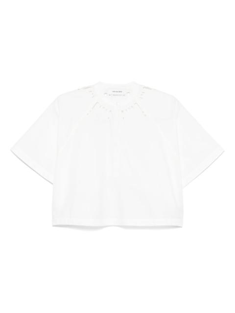 cut out-detail blouse