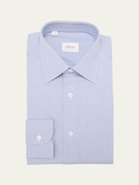 Men's Cotton Mini Graph Check Dress Shirt