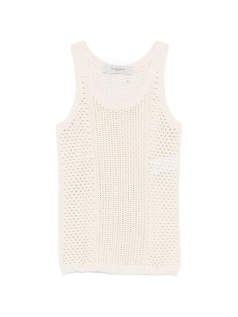 open-knit vest