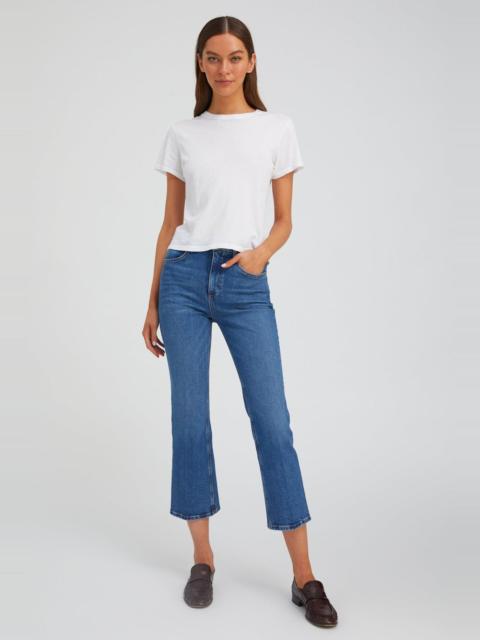 CHARLOTTE CROP FLARE DENIM