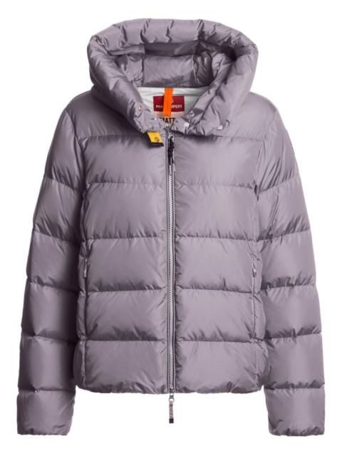 hooded quilted jacket