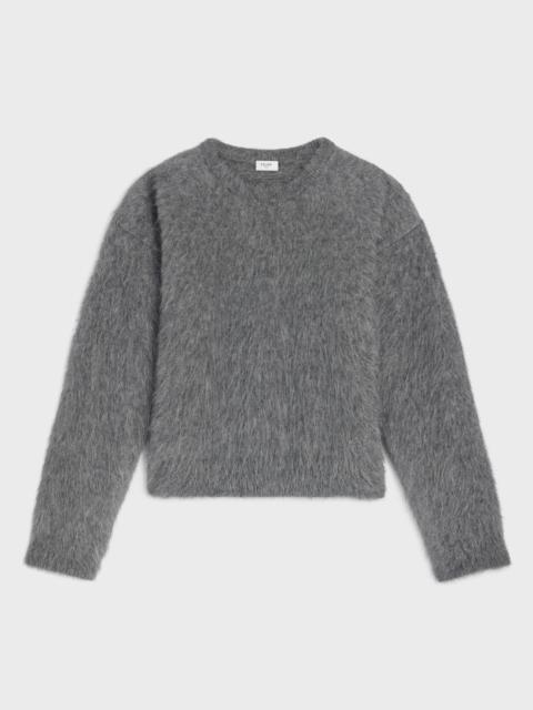 crewneck sweater IN brushed mohair