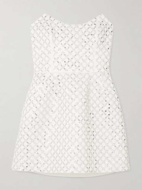 Alix Embellished Twill Mini Dress